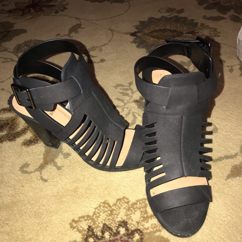 Black heels.